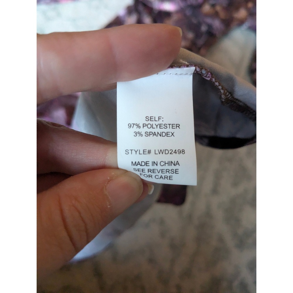 Love Wednesday Floral Satin Dress Fairycore Coquette Romantic - Picture 5 of 6